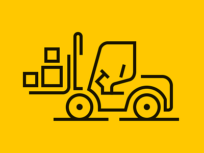 Forklift icon forklift icon outline