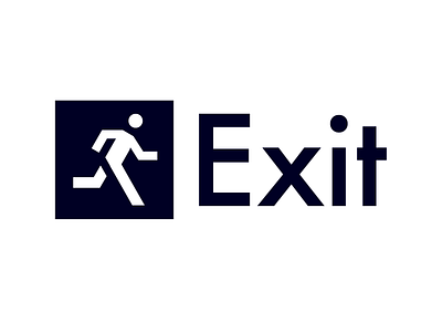 Exit sign exit pictogram wayfinding