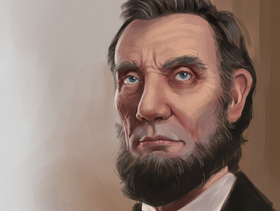 Lincoln abraham lincoln digital painting drawing lincoln painting portrait president