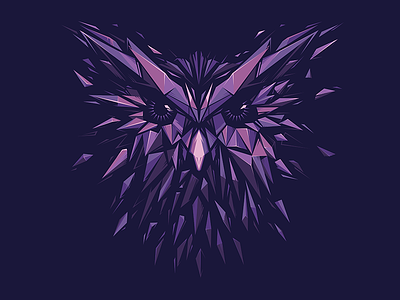 Crystal Owl animal crystal gog gog.com illustration owl vector