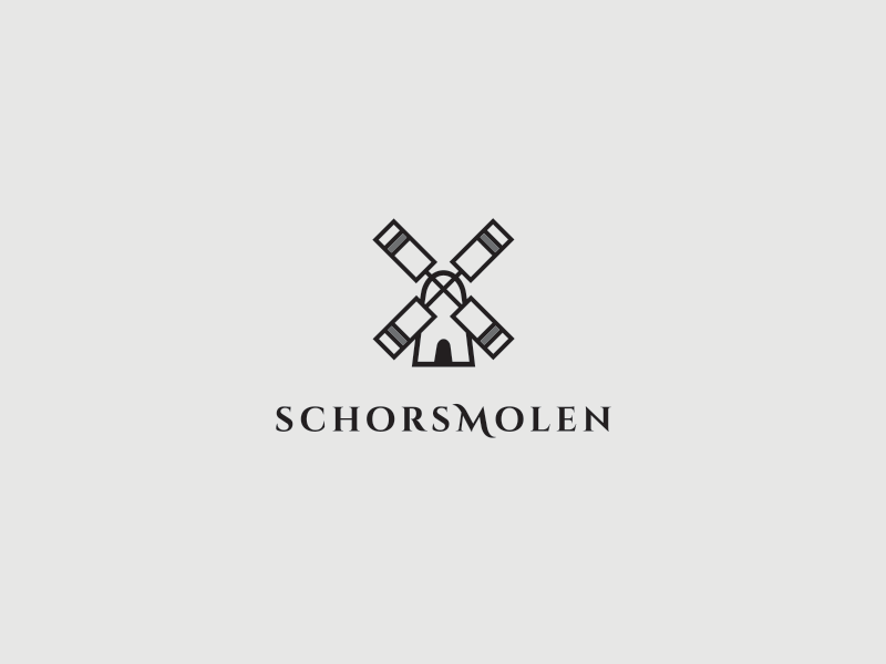 Schorsmolen brand design branding corporate identity design identity logo logo design logos logotype mark symbol windmill