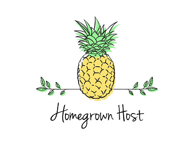 Homegrown Host art direction branding identity logo design