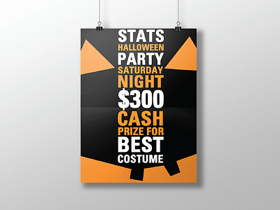 Stats Halloween Poster graphic design posters print design