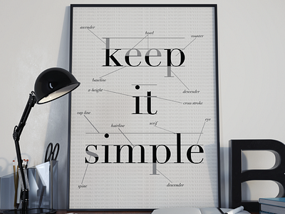 Keep It Simple graphic design poster design print design typography