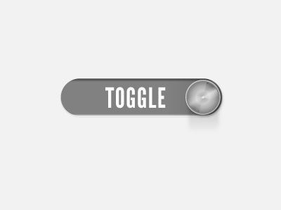 Toggle Slider clean grey illustrator metallic minimal switch toggle