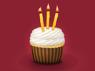 Birthday Cupcake illustration