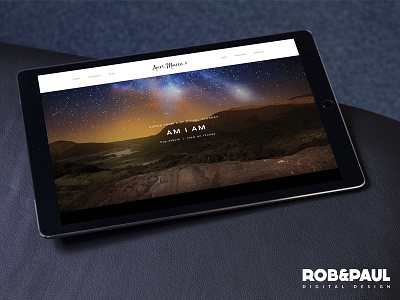 Am I Am - website Mock up