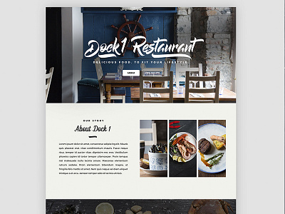 Dock 1 Restaurant design web