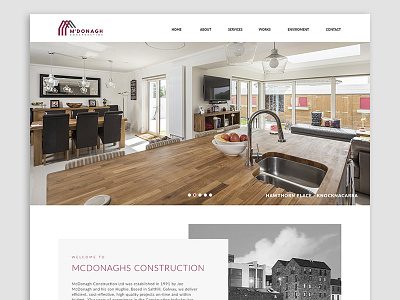 McDonagh Construction - Website design web