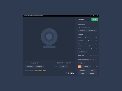Ciqurix app design desktop application desktop software gui design ui ui design user interface ux video monitoring