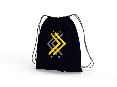 Golden Textile bag design brand identity branding corporate style fabric textile