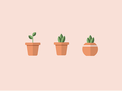 Flat Plants illustration