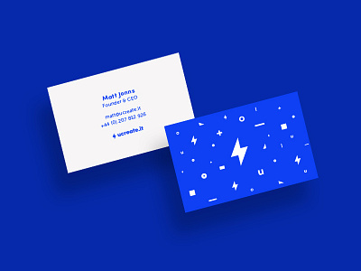 Ucreate | business card blue businesscard graphicdesign it navy pattern print