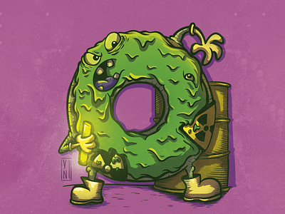 Donut War boardgame cardgame character design donut illustration photoshop