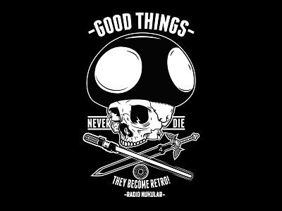 Good Things! graphic design illustration retro skull