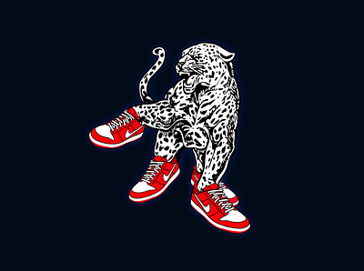 School Mascot + Sneakers jaguar low res sneakers throwback