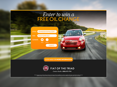 Addy Winning Microsite ad agency addy addy winner branding car client clientwork dealership fiat microsite raleigh throwback website website concept website design