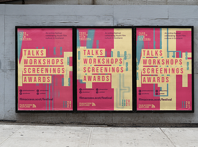 FYFF Posters branding dynamic festival film graphic design poster poster design posters scotland street typography visual identity