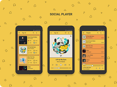 Social Player - Experimental App Design Concept app concept design designs experimental figma player