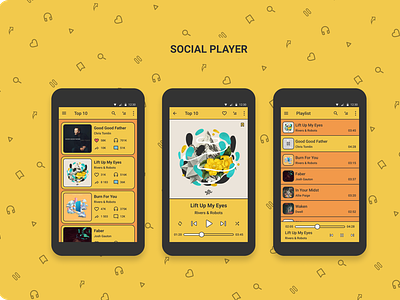 Social Player - Experimental App Design Concept