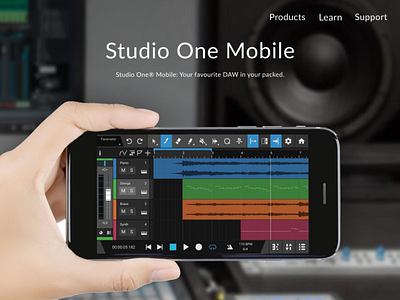 Studio One - Mobile App Concept app audio concept design figma flat mobile studio one ui ux