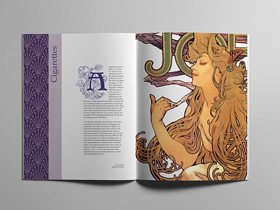 Print Publication: Sex Sells Absinthe and Cigarettes art nouveau design movements female symbolism print publications
