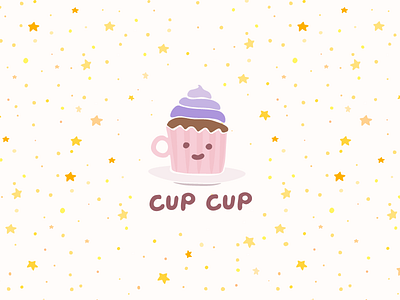 Cup Cup brand identity characters coffee coffee shop cupcake illustration