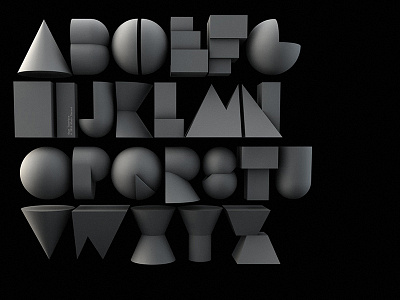 Gaga Typeface 3d c4d gaga typeface typography