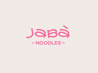 Jàba Noodles – Main Logo branding design icon design logo mplsminn typography vector