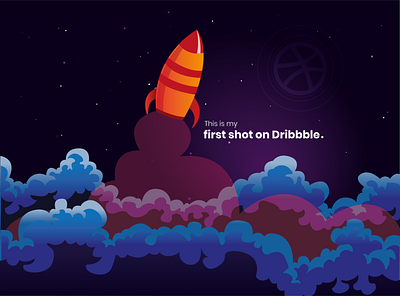 Hello Dribbble! design firstshot illustration art vector