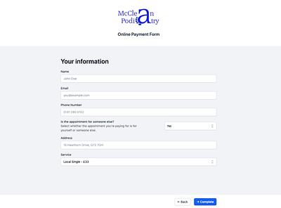 Online Payment Form payment form tailwind ui tailwindcss wizard