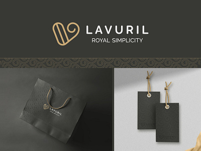 Lavuril brand branding cloth design icon icon design identity logo logo design logodesign logotype luxury royal
