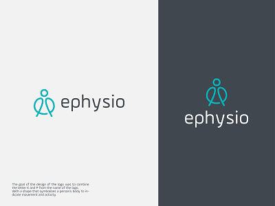 ephysio body brand branding clinic design doctor healthcare icon illustration improvement lifestyle logo logodesign medica physiotherapist physiotherapy therapy