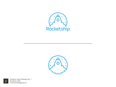Rocketship Logo dailylogochallange design icon icon design logo logo design logodesign rocket space