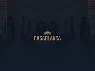 Casablanca Restaurant brand branding design icon design identity logo logo design logo type logodesign logotype typography