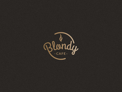 Blondy Cafe brand branding design icon icon design identity logo logo design logo type logodesign logotype