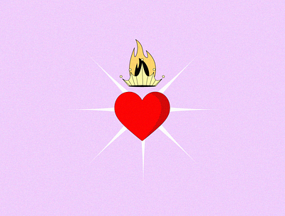 Corazón / Heart crown crowns design dibujo drawing heart hearts icon illustration illustrator logo vector