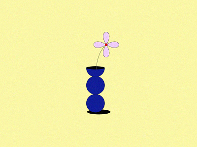 Flower in a base