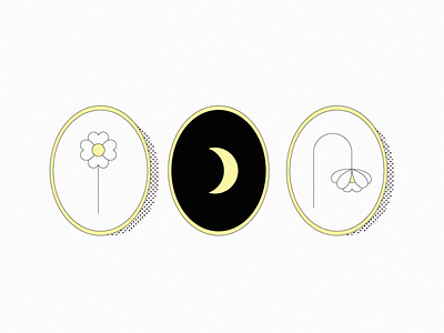 Wall art design dibujo drawing flower icon illustration illustrator minimal moon photo photowall vector