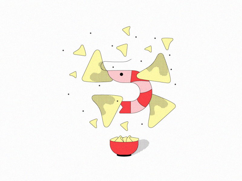 Shrimp Chips by Sara Ortega on Dribbble