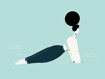 Yoga girl drawing illustration ilustracion procreate yoga