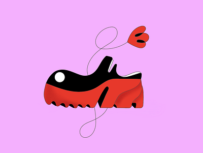 Chunky shoes chunky clog digital drawing fashion illustration procreate shoe shoes
