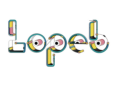 Lopeb | Typography adobe art colors design diseño diseño tipográfico illustrator logo machine photoshop texture textures tipografia type type art typo logo typographic design typography vector vector art