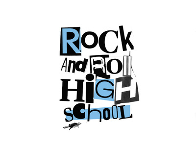 Ramones | Rock & Roll High School concert drums guitar high school illustrator music music art new york new york city photoshop punk punk rock punkrock ramones rock roll rock and roll rock band rock concert school typography