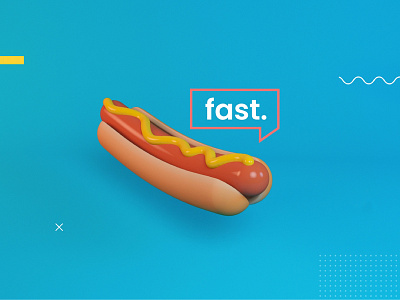 Foodie. 3d 3d animation 3d art after effects aftereffects animation blue cinema 4d cinema4d design design art fast fastfood foodie hot dog hotdog motion design motiongraphics