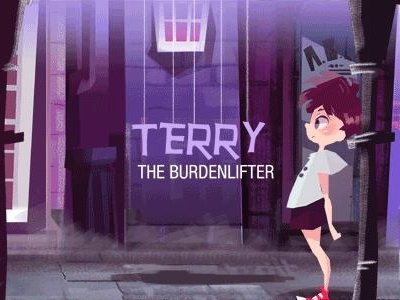"Terry The Burdenlifter" gif animation animation children book illustration kid run story book