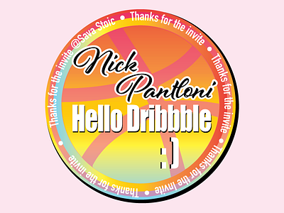 Hello Dribble - Thanks for the invite!