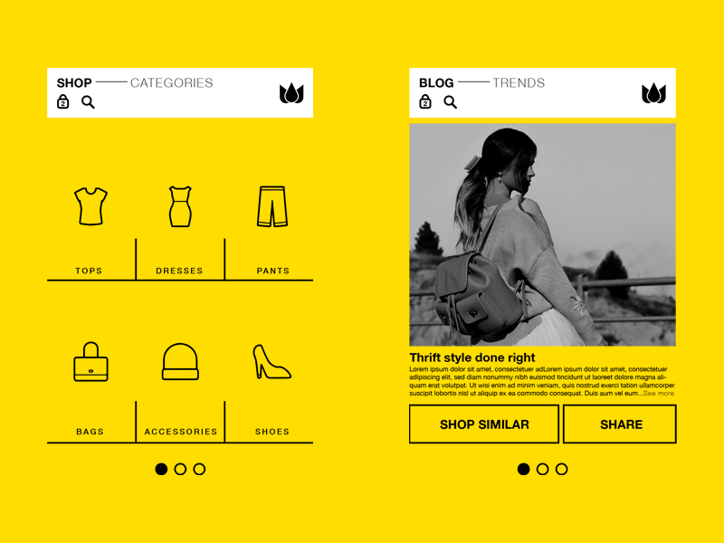 UI CONCEPT FOR E-COMERCE APP