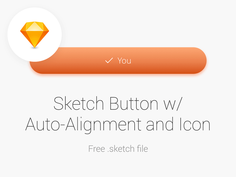 Sketch Button w/ Auto-Alignment and Icon