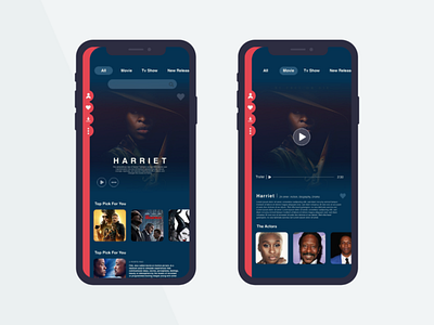 Tab bar movie app concept